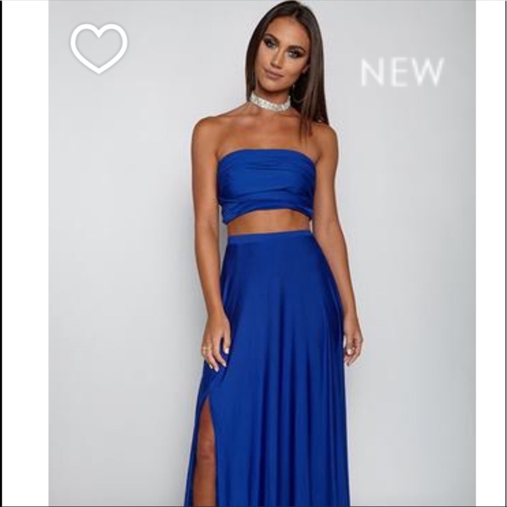 Two Piece Multi Wrap Set Prom Dress(♈️ 4 cheap